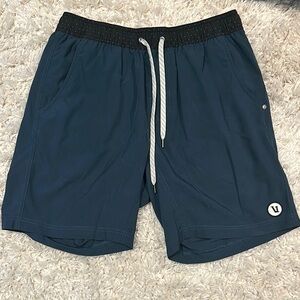 Vuori Men's Navy Athletic Shorts 9”